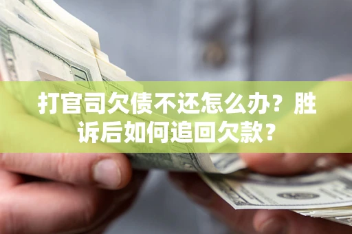 武汉打官司欠债不还怎么办？胜诉后如何追回欠款？