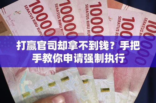 武汉打赢官司却拿不到钱？手把手教你申请强制执行