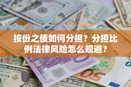 武汉按份之债如何分担？分担比例法律风险怎么规避？