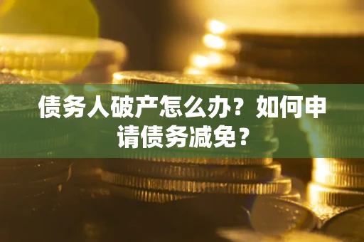 武汉债务人破产怎么办？如何申请债务减免？