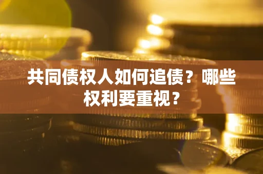 武汉共同债权人如何追债？哪些权利要重视？