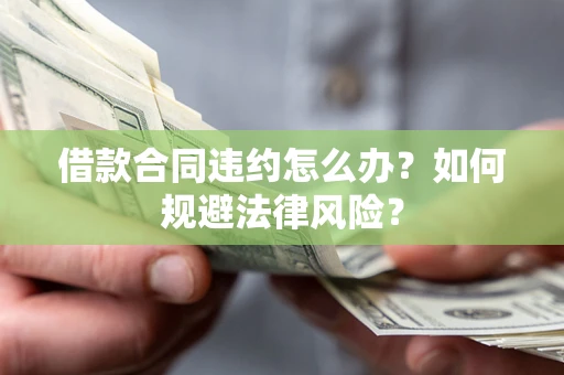 武汉借款合同违约怎么办？如何规避法律风险？