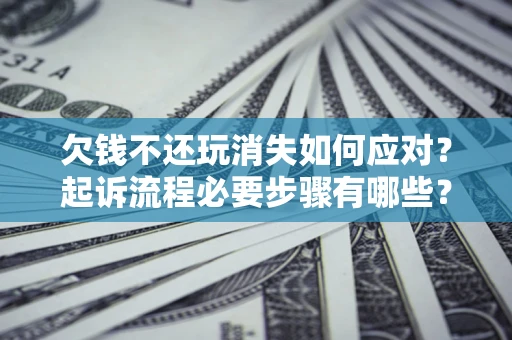 武汉欠钱不还玩消失如何应对？起诉流程必要步骤有哪些？